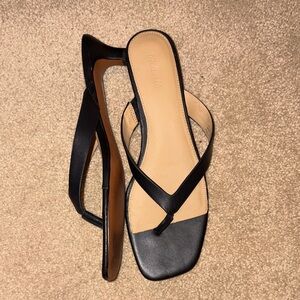 Madewell Black and Tan Sandals
